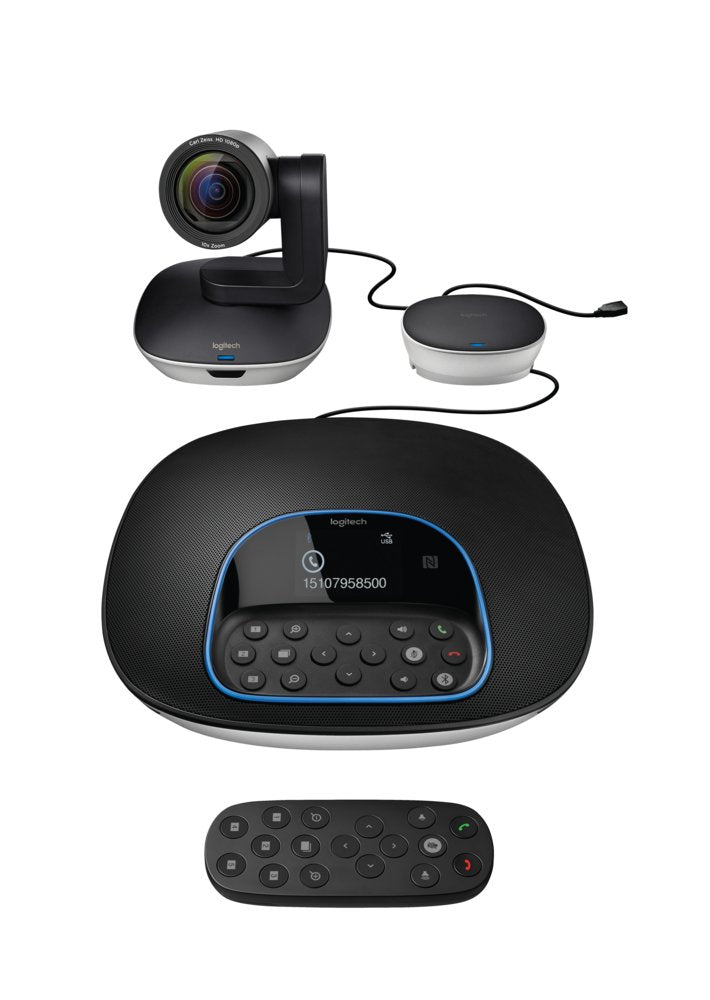 Logitech GROUP | Videovergadersysteem | Voor Groepen | Full HD | USB | Zwart - Matmuis - Matmuis